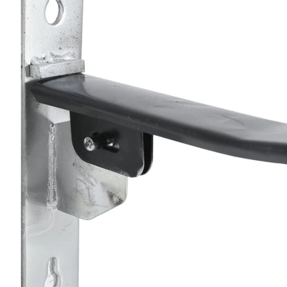 Zadelrek met hoofdstelhaak 1 stang inklapbaar ijzer zwart