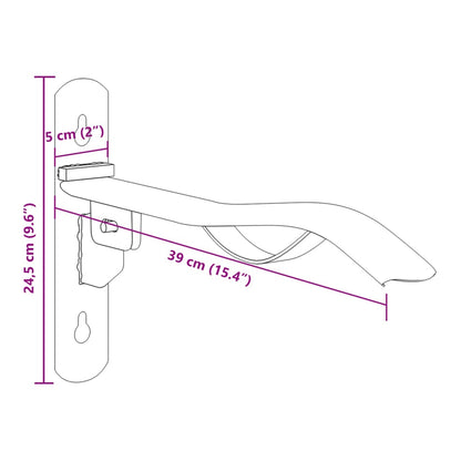 Zadelrek met hoofdstelhaak 1 stang inklapbaar ijzer zwart