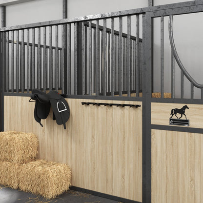 Hoofdstelhouder voor 5 hoofdstellen ijzer zwart