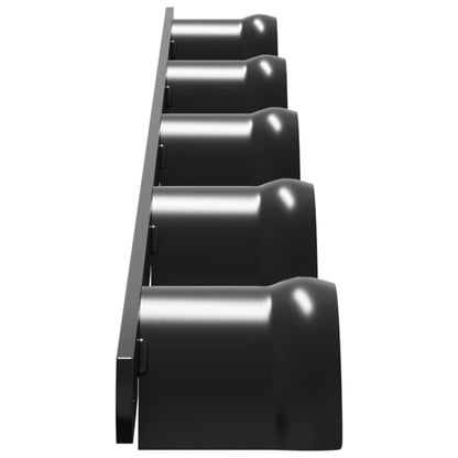 Hoofdstelhouder voor 5 hoofdstellen ijzer zwart