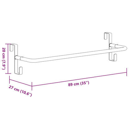 Zadeldekrek ijzer zwart