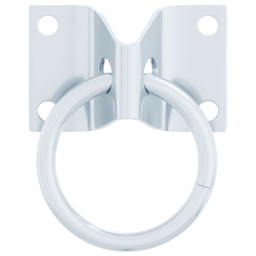 3 st stalen plaatringen zilverkleurig