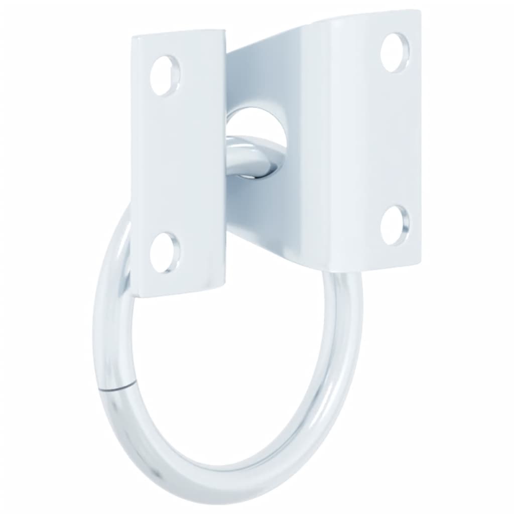 3 st stalen plaatringen zilverkleurig