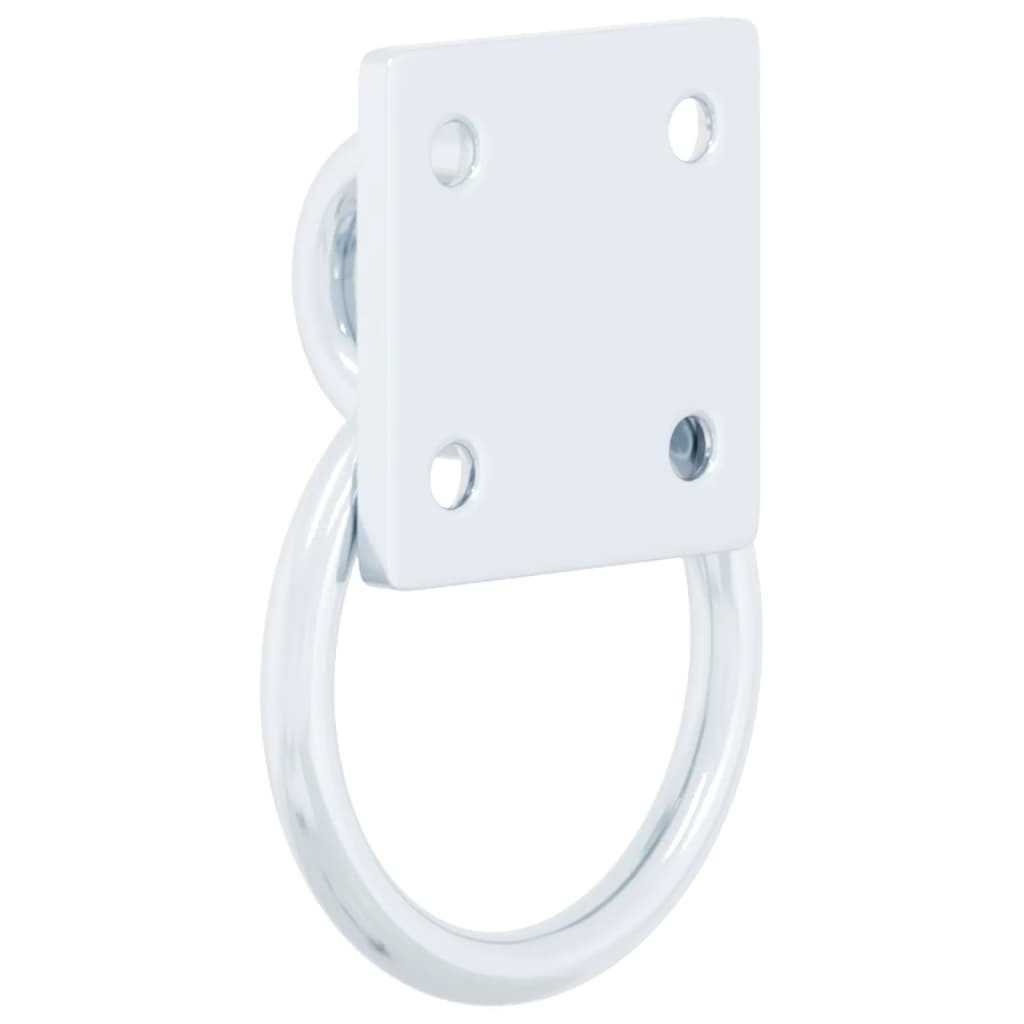 3 st stalen plaatringen zilverkleurig