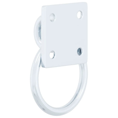 3 st stalen plaatringen zilverkleurig