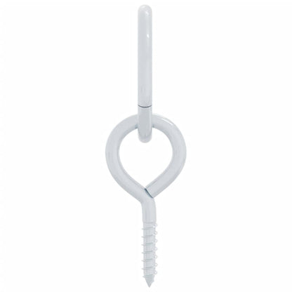 3 st stalen schroefoog met ring, zilverkleurig