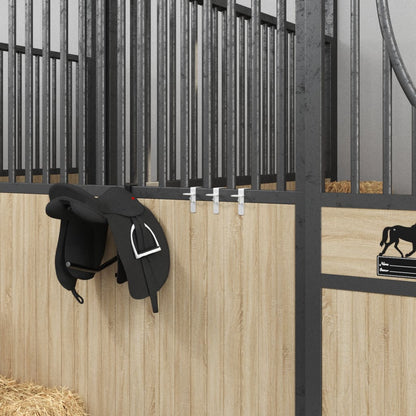 3 st emmerhaken draagbaar gegalvaniseerd staal, zilverkleurig