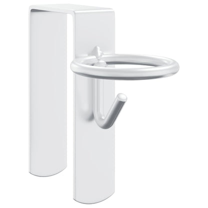 3 st emmerhaken draagbaar gegalvaniseerd staal, zilverkleurig