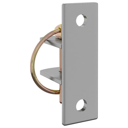 Emmerhaken 3 st gegalvaniseerd staal, zilverkleurig en bruin