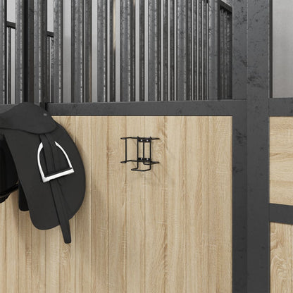 Stalen liksteenhouder zwart