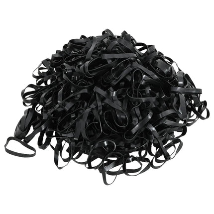 Haarelastiekjes Paard 1500 St Silicone Zwart