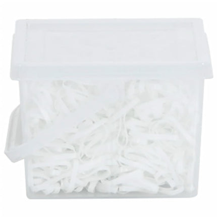 Haarelastiekjes Paard 2500 St Silicone Wit Naturel