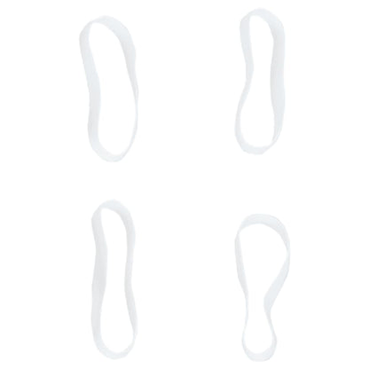 Haarelastiekjes paard 2500 st silicone wit