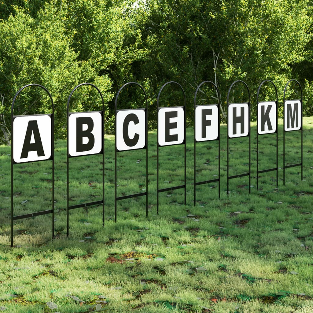 Dressuurletters 8 st staal