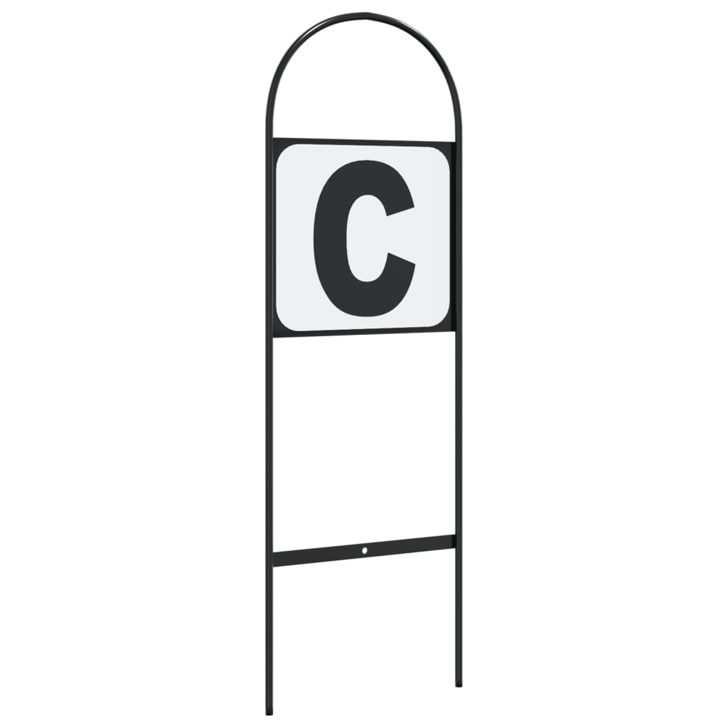 Dressuurletters 8 st staal