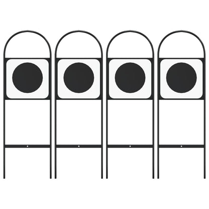 Dressuurletters 4 st staal