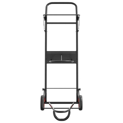 Zadelkar inklapbaar staal zwart