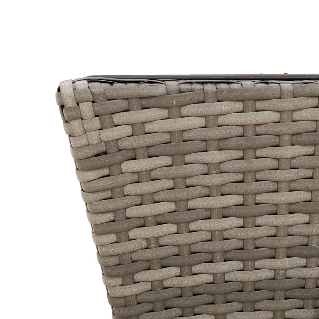 Plantenbakken 2 St Met Haken Poly Rattan