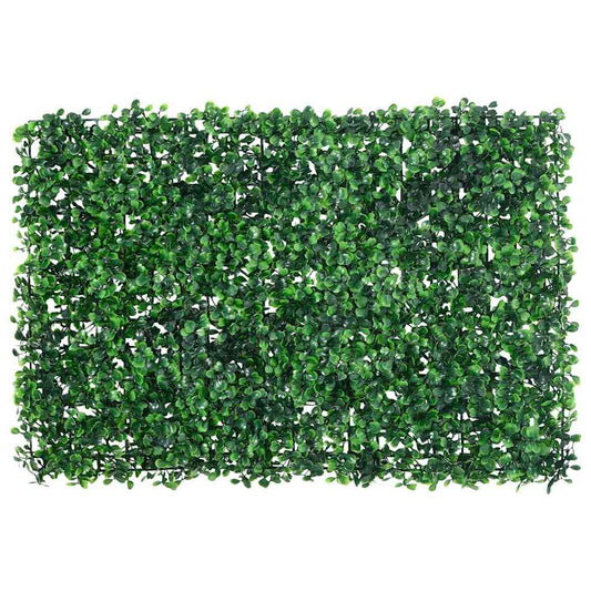 Hek met kunstheester 6 st 40x60 cm groen