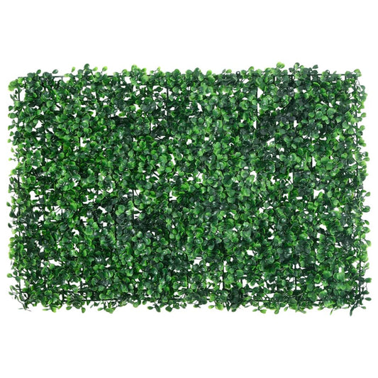 Hek met kunstheester 24 st 40x60 cm groen