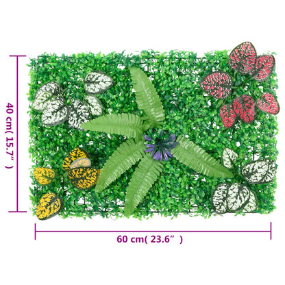   Hek Met Kunstplanten 40X60 Cm Groen