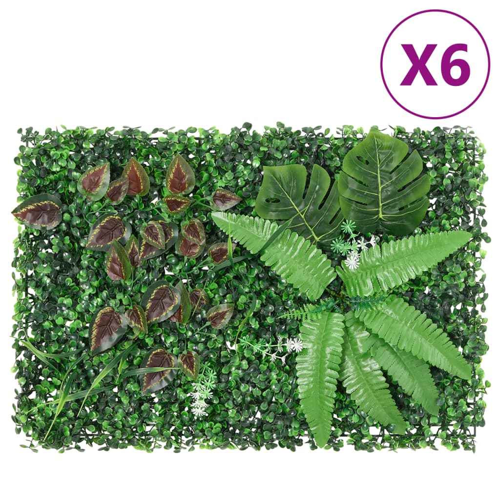   Hek Met Kunstplanten 40X60 Cm Groen