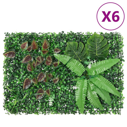   Hek Met Kunstplanten 40X60 Cm Groen
