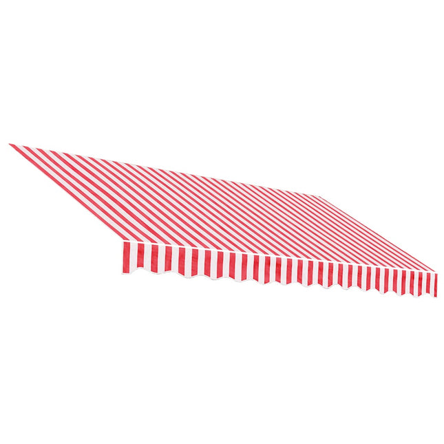 Vervangingsdoek Voor Luifel Gestreept 3X2,5 M Rood En Wit