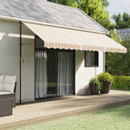 4.5 x 3 m / Blauw en oranje