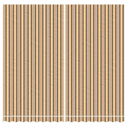 Vervangingsdoek Voor Luifel Gestreept 4X3,5 M Meerkleurig Oranje En Zwart