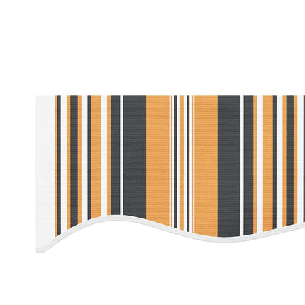 Vervangingsdoek Voor Luifel Gestreept 4X3,5 M Meerkleurig Oranje En Zwart