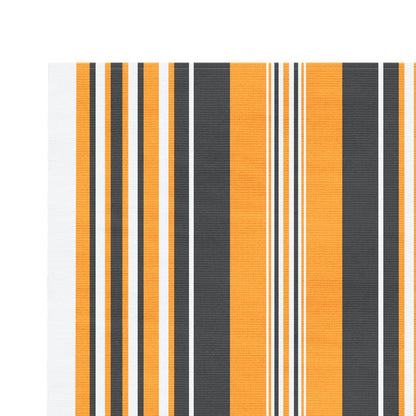 Vervangingsdoek Voor Luifel Gestreept 4,5X3,5 M Meerkleurig Oranje En Zwart