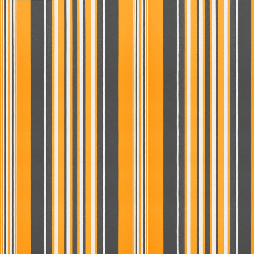Vervangingsdoek Voor Luifel Gestreept 4,5X3,5 M Meerkleurig Oranje En Zwart