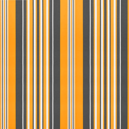 Vervangingsdoek Voor Luifel Gestreept 4,5X3,5 M Meerkleurig Oranje En Zwart