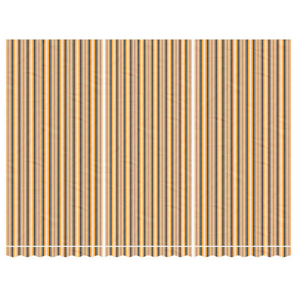 Vervangingsdoek Voor Luifel Gestreept 5X3,5 M Meerkleurig Oranje En Zwart