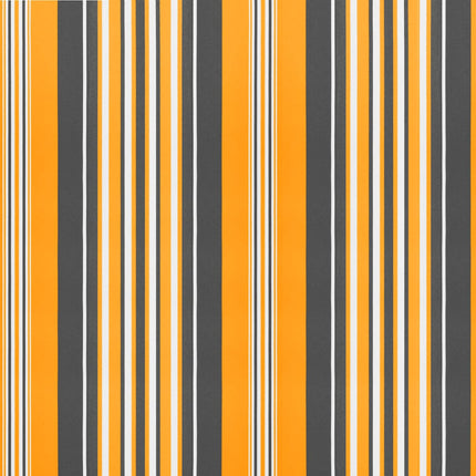 Vervangingsdoek Voor Luifel Gestreept 5X3,5 M Meerkleurig Oranje En Zwart