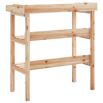 Plantentafel Met Schappen 78X38X82,5 Cm Massief Vurenhout