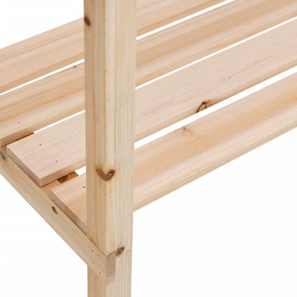Plantentafel Met Schappen 78X38X82,5 Cm Massief Vurenhout