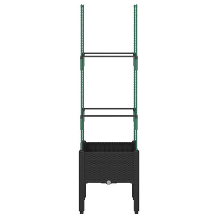 Plantenbak Met Latwerk 40X40X142,5 Cm Polypropeen