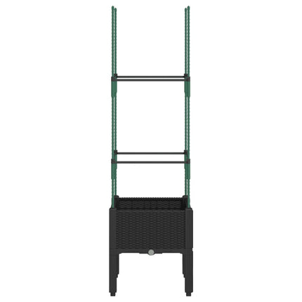 Plantenbak Met Latwerk 40X40X142,5 Cm Polypropeen