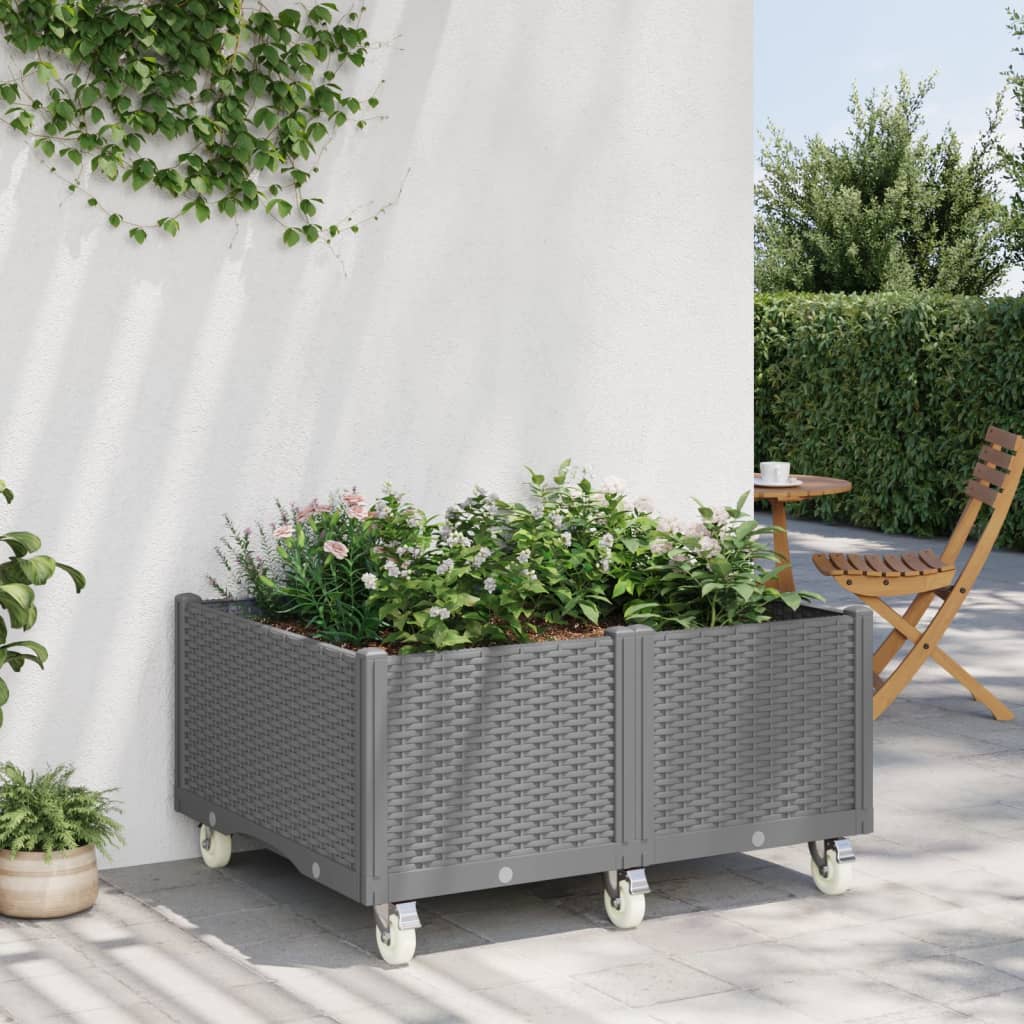 Plantenbak Met Wielen Polypropeen