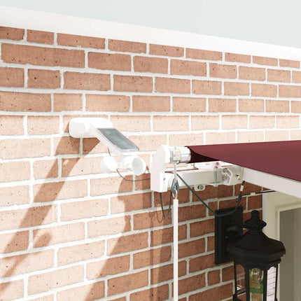 Luifel Automatisch Uittrekbaar Met Led Bordeauxrood Wijnrood