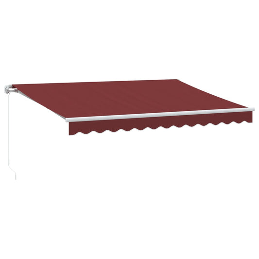 Luifel Handmatig Uittrekbaar 350X250 Cm Bordeauxrood