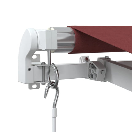 Luifel Handmatig Uittrekbaar 350X250 Cm Bordeauxrood Multikleur