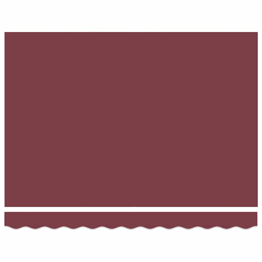 Luifel Handmatig Uittrekbaar 300X250 Cm Bordeauxrood Bordeaux (Lijst Antraciet)