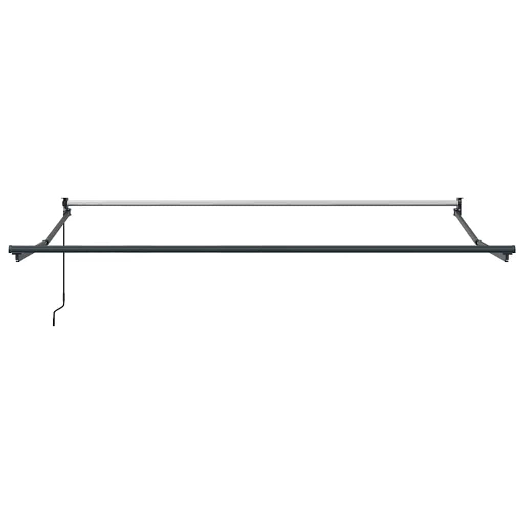 Luifel Handmatig Uittrekbaar 300X250 Cm Bordeauxrood Bordeaux (Lijst Antraciet)