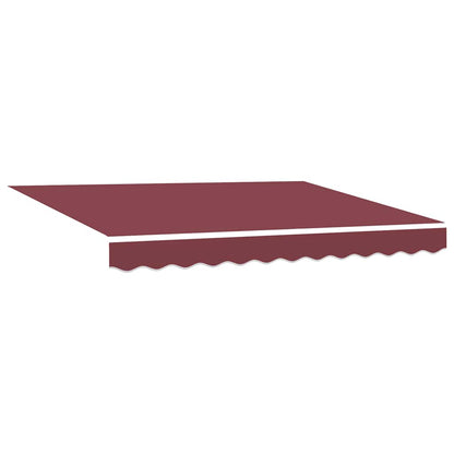 Luifel Handmatig Uittrekbaar 300X250 Cm Bordeauxrood Bordeaux (Lijst Antraciet)