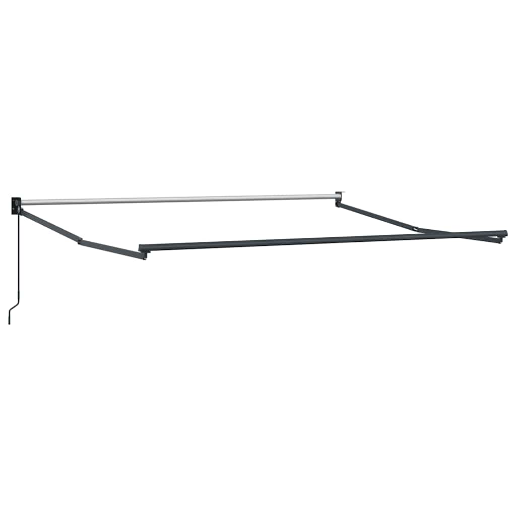 Luifel Handmatig Uittrekbaar 300X250 Cm Bordeauxrood Bordeaux (Lijst Antraciet)
