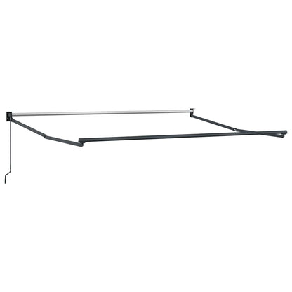 Luifel Handmatig Uittrekbaar 300X250 Cm Bordeauxrood Bordeaux (Lijst Antraciet)