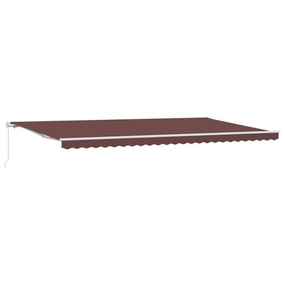 Luifel Handmatig Uittrekbaar 600X300 Cm Bruin